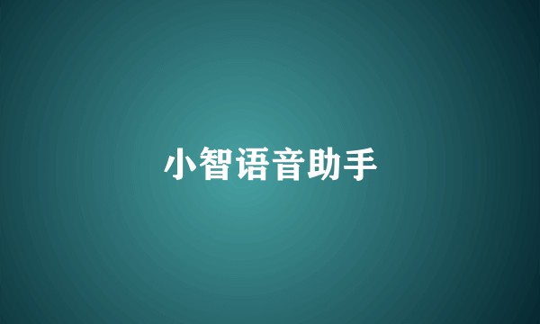 小智语音助手