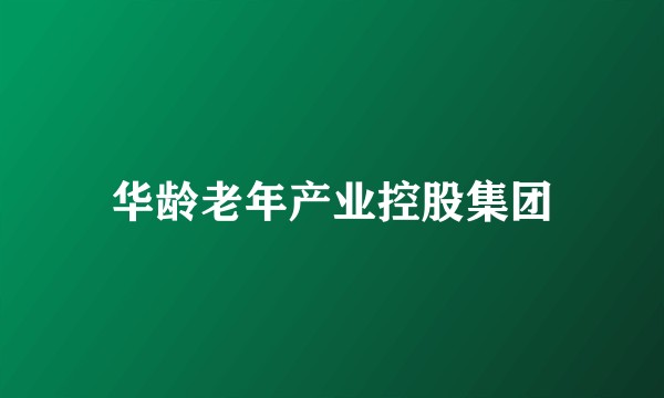 华龄老年产业控股集团