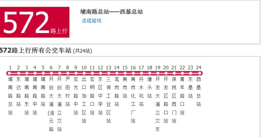 广州公交572路