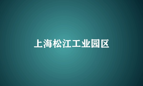 上海松江工业园区
