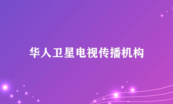 华人卫星电视传播机构