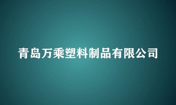 青岛万乘塑料制品有限公司