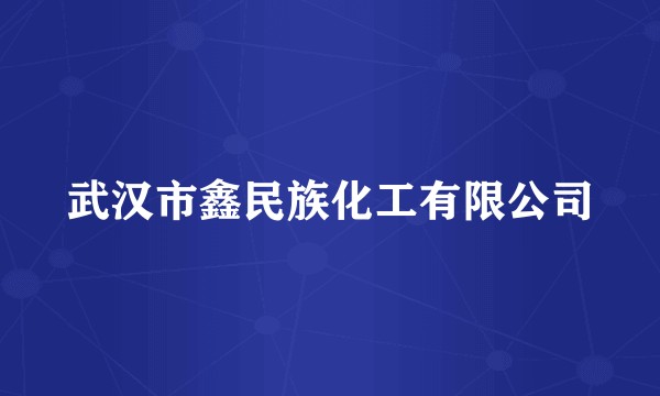 武汉市鑫民族化工有限公司