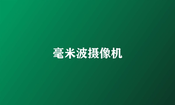 毫米波摄像机