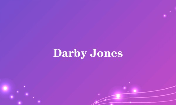 Darby Jones
