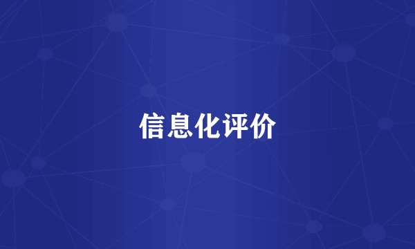 信息化评价