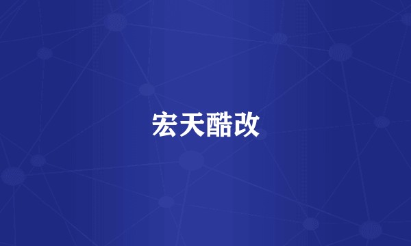 宏天酷改