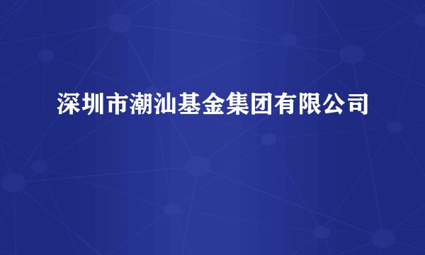 深圳市潮汕基金集团有限公司