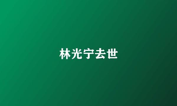 林光宁去世