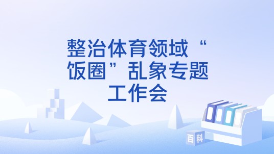 整治体育领域“饭圈”乱象专题工作会