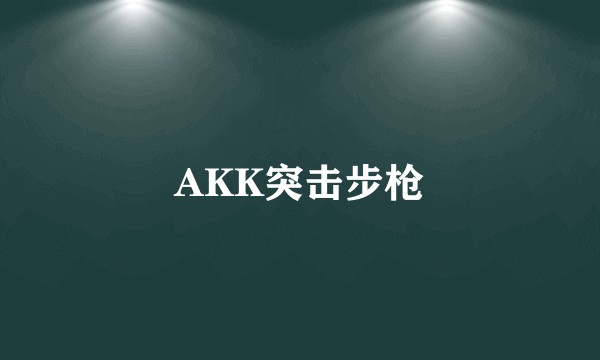 AKK突击步枪