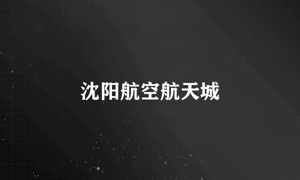沈阳航空航天城