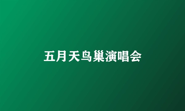 五月天鸟巢演唱会