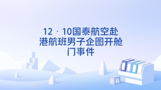12·10国泰航空赴港航班男子企图开舱门事件