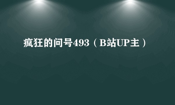 疯狂的问号493(B站UP主)
