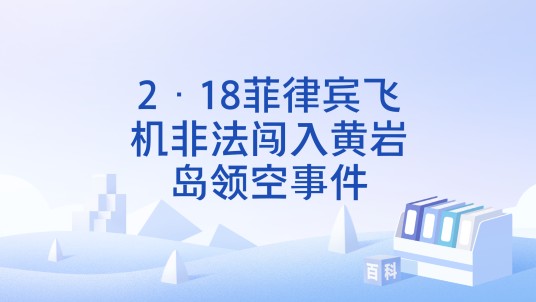 2·18菲律宾飞机非法闯入黄岩岛领空事件