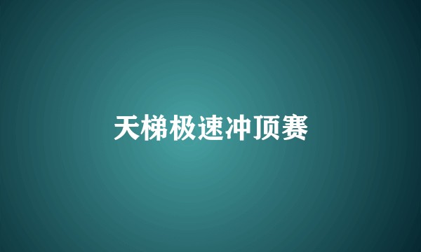 天梯极速冲顶赛