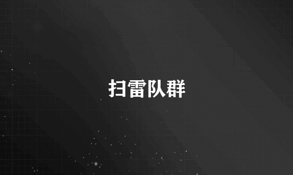 扫雷队群