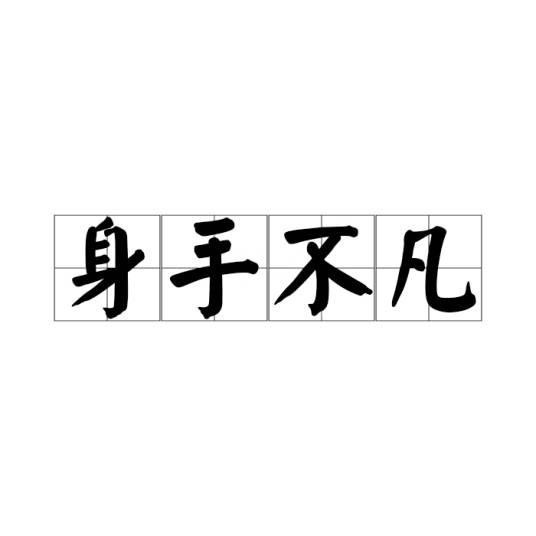 身手不凡