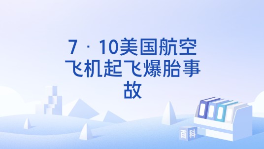 7·10美国航空飞机起飞爆胎事故
