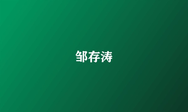 邹存涛