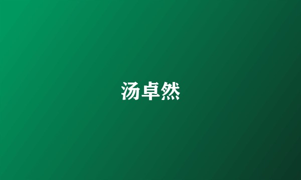 汤卓然