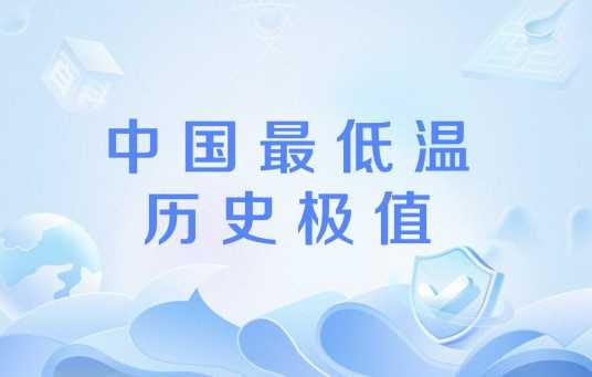 中国最低温历史极值