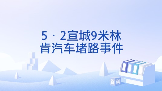 5·2宣城9米林肯汽车堵路事件