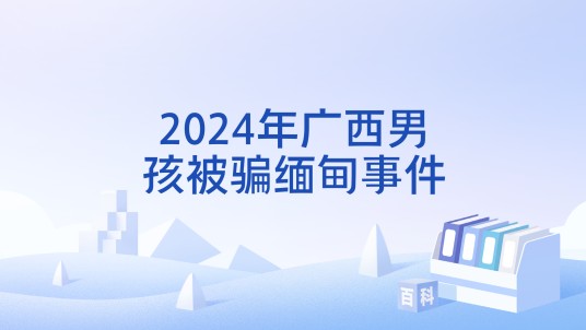 2024年广西男孩被骗缅甸事件