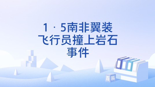 1·5南非翼装飞行员撞上岩石事件