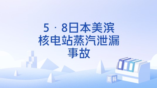 5·8日本美滨核电站蒸汽泄漏事故