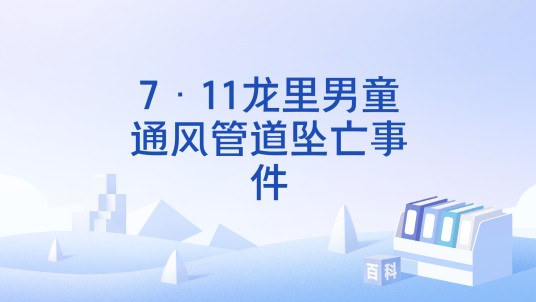 7·11龙里男童通风管道坠亡事件