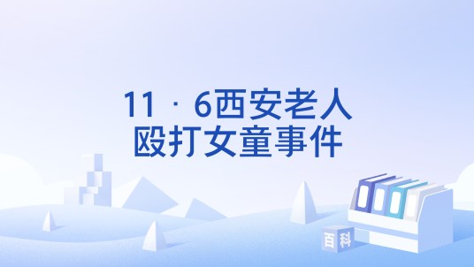 11·6西安老人殴打女童事件