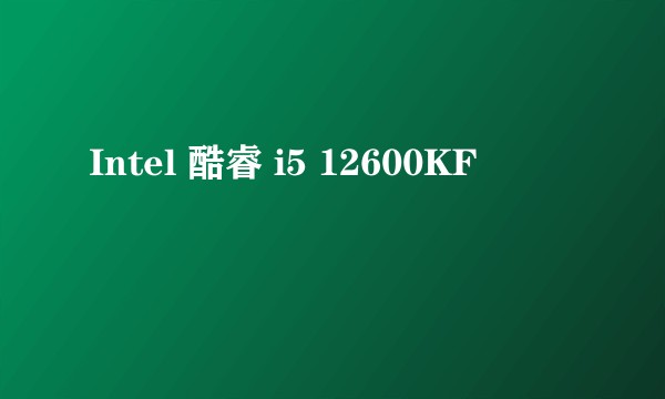 Intel 酷睿 i5 12600KF