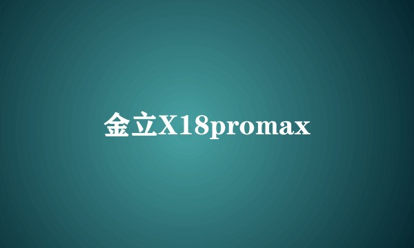 金立X18promax