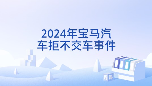 2024年宝马汽车拒不交车事件