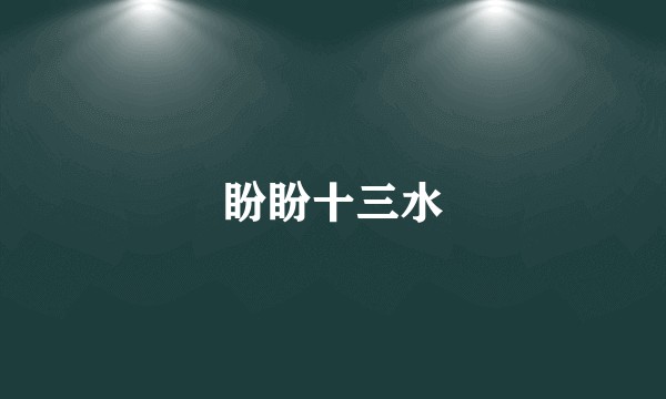 盼盼十三水
