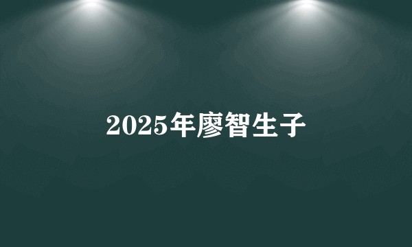2025年廖智生子