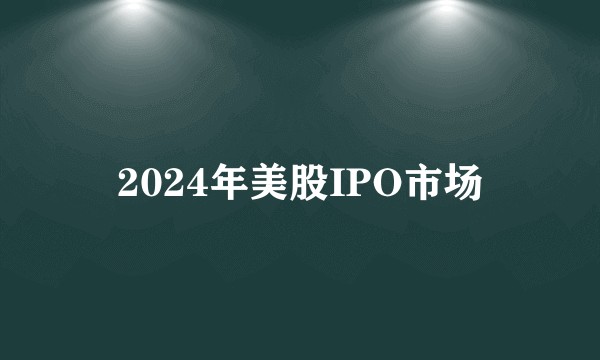 2024年美股IPO市场