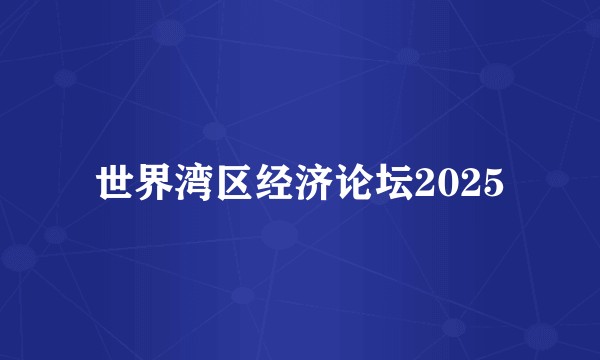 世界湾区经济论坛2025