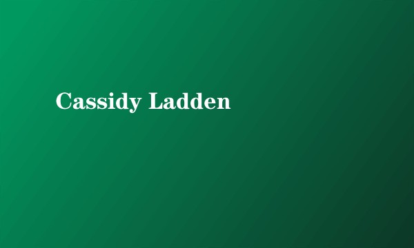Cassidy Ladden