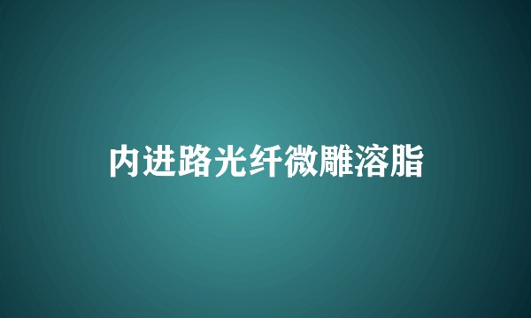 内进路光纤微雕溶脂