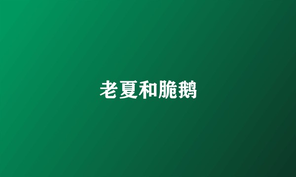 老夏和脆鹅