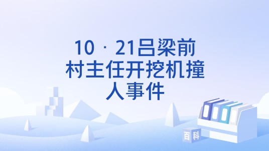10·21吕梁前村主任开挖机撞人事件