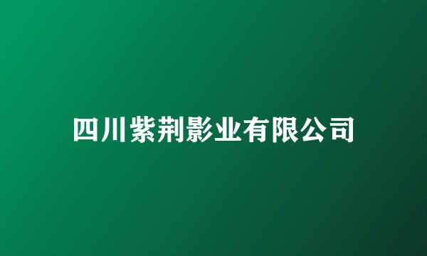 四川紫荆影业有限公司