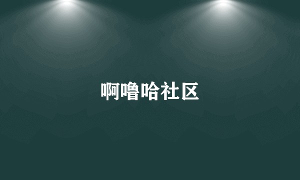 啊噜哈社区