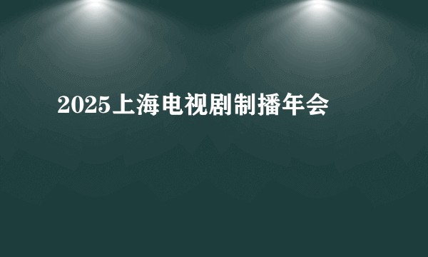 2025上海电视剧制播年会