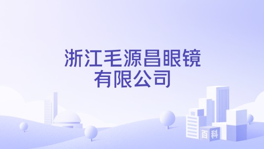 浙江毛源昌眼镜有限公司