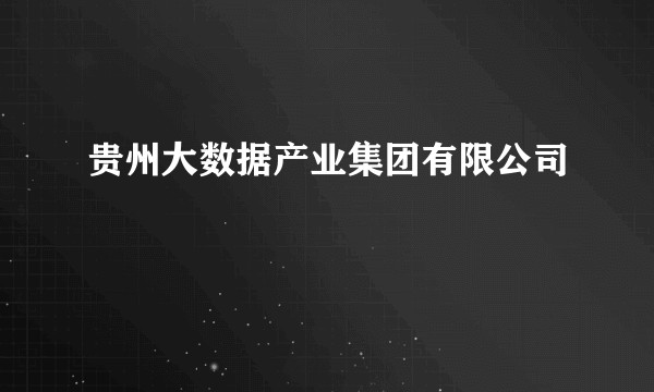 贵州大数据产业集团有限公司