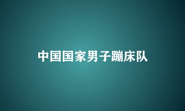 中国国家男子蹦床队